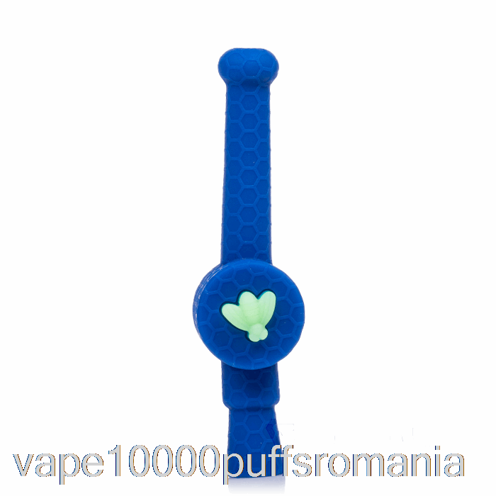 Vape Romania Stratus Reclaimer Honey Dipper Silicon Dab Straw Navy / Uv Bee (albastru / Uv Verde Albină)